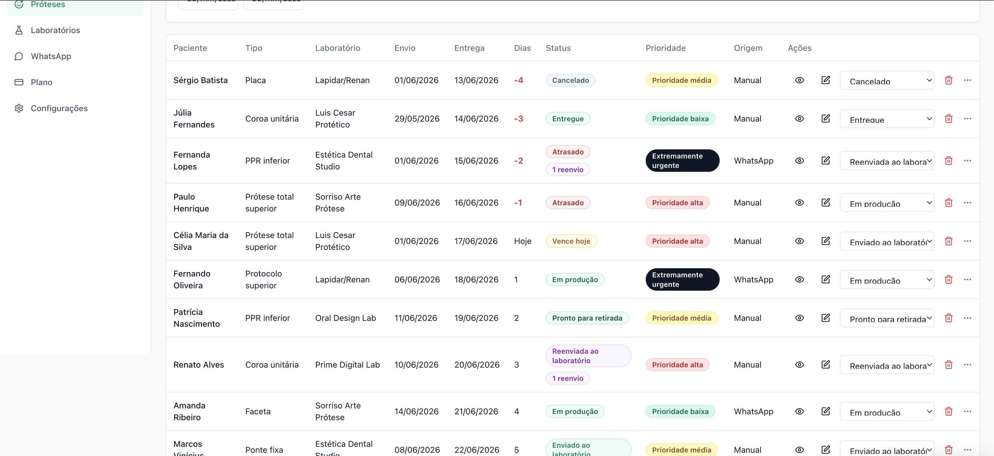 Print real do EasyLab: Controle de próteses